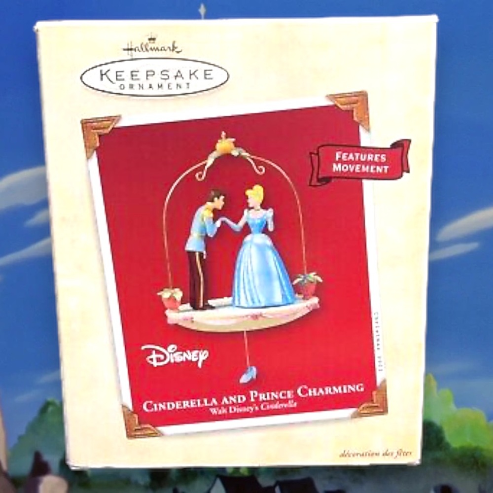 Hallmark Disney Princess Cinderella and Prince Charming 2003 Christmas Ornament